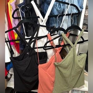 Old Navy Women's Ribbed Camisole - Black, Coral, Olive, White